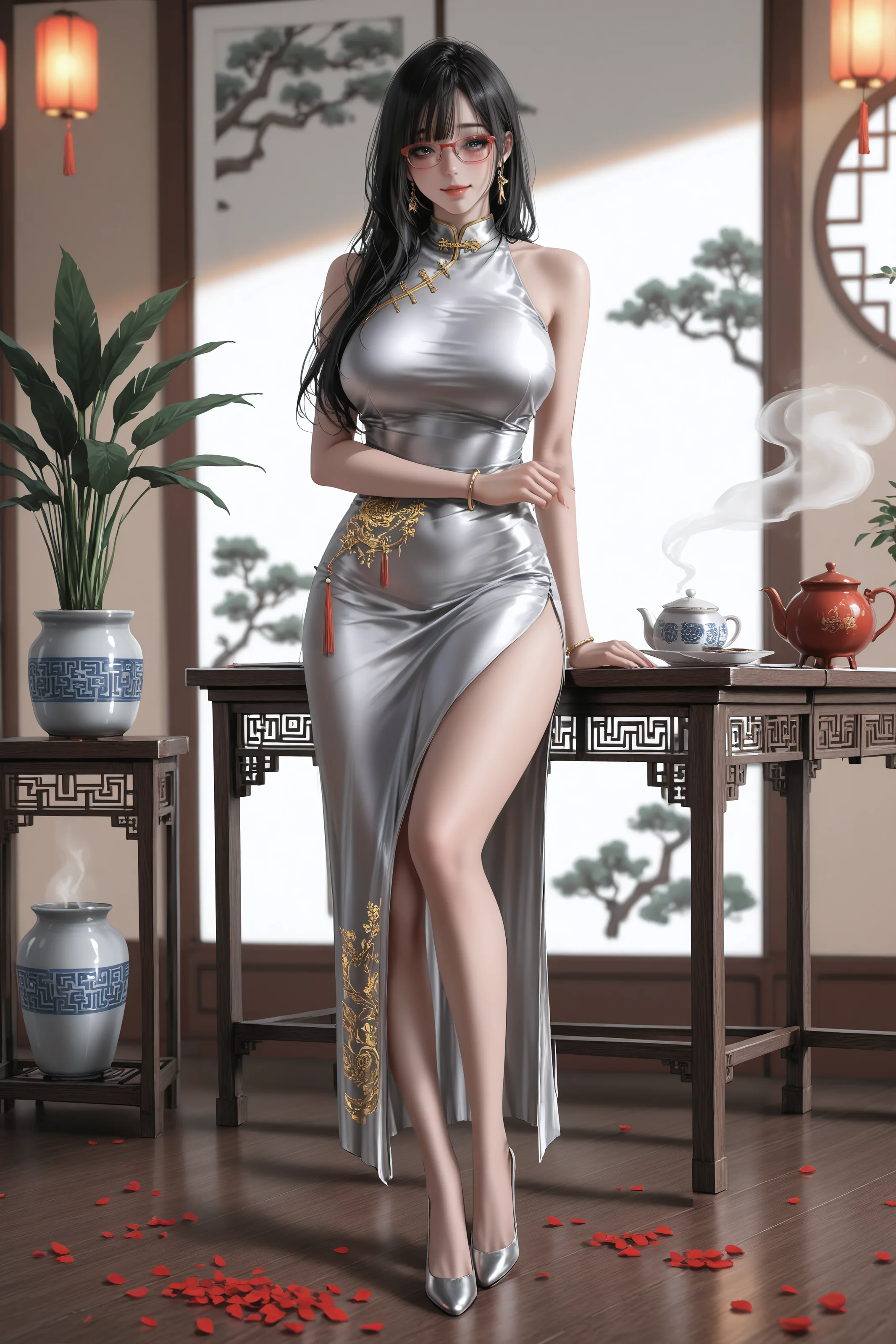 图片[4]-美图千千(在线看图)[AI绘画] 旗袍贞淑 [27张]-美图千千(在线看图)美图千千