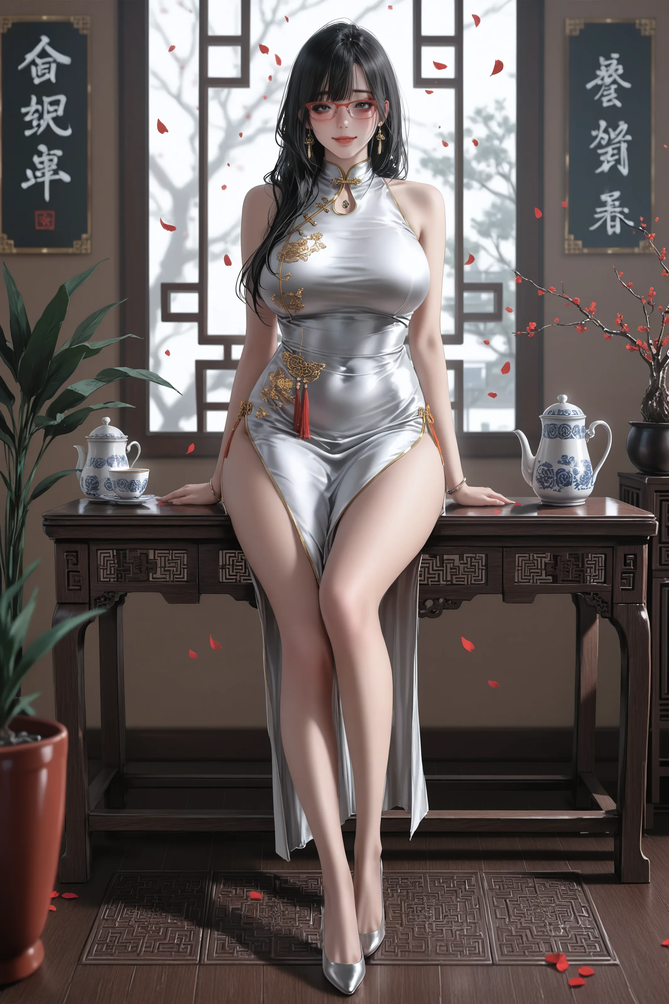 图片[5]-美图千千(在线看图)[AI绘画] 旗袍贞淑 [27张]-美图千千(在线看图)美图千千