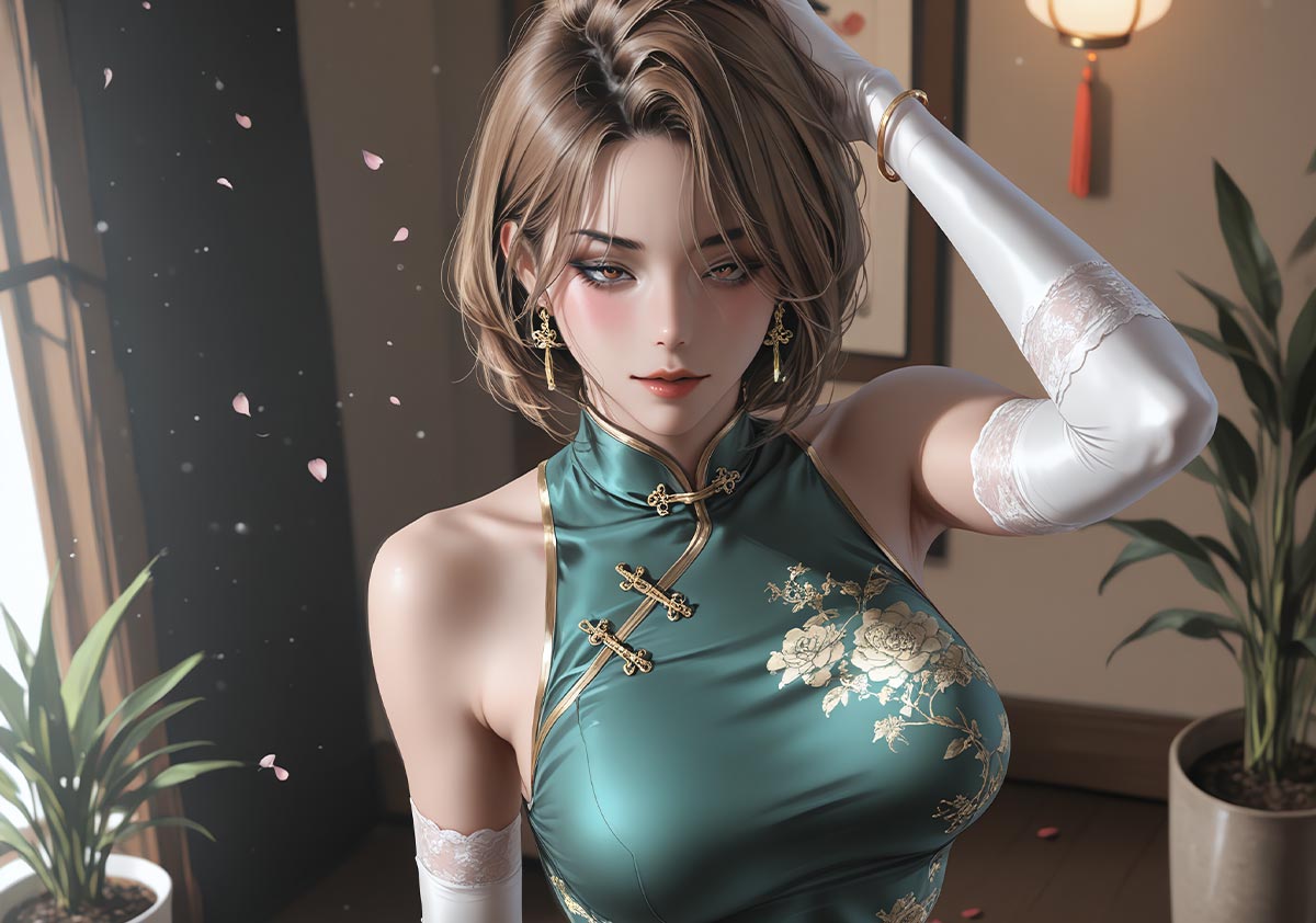 [AI绘画] 罗素丽 旗袍 [29张]-美图千千(在线看图)美图千千