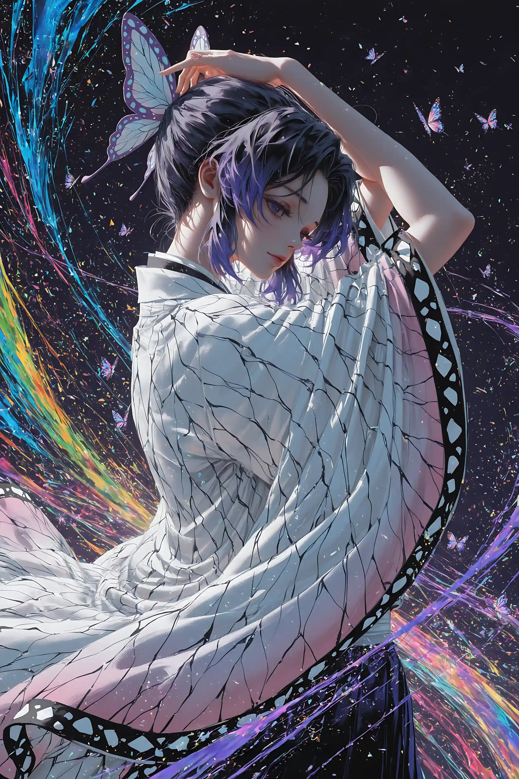 图片[4]-美图千千(在线看图)[AI绘画] 鬼灭之刃 蝴蝶忍壁纸 [26张]-美图千千(在线看图)美图千千