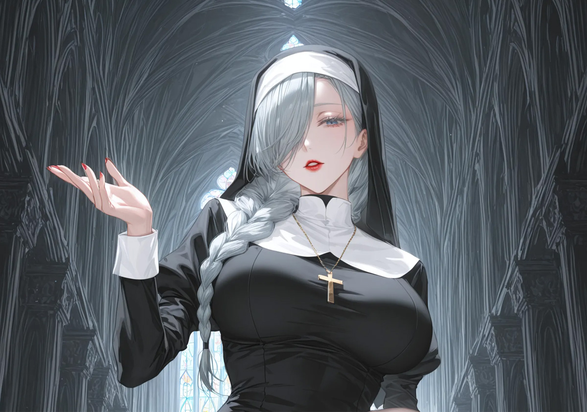 [AI绘画] 冥冥修女 [28张]-美图千千(在线看图)美图千千