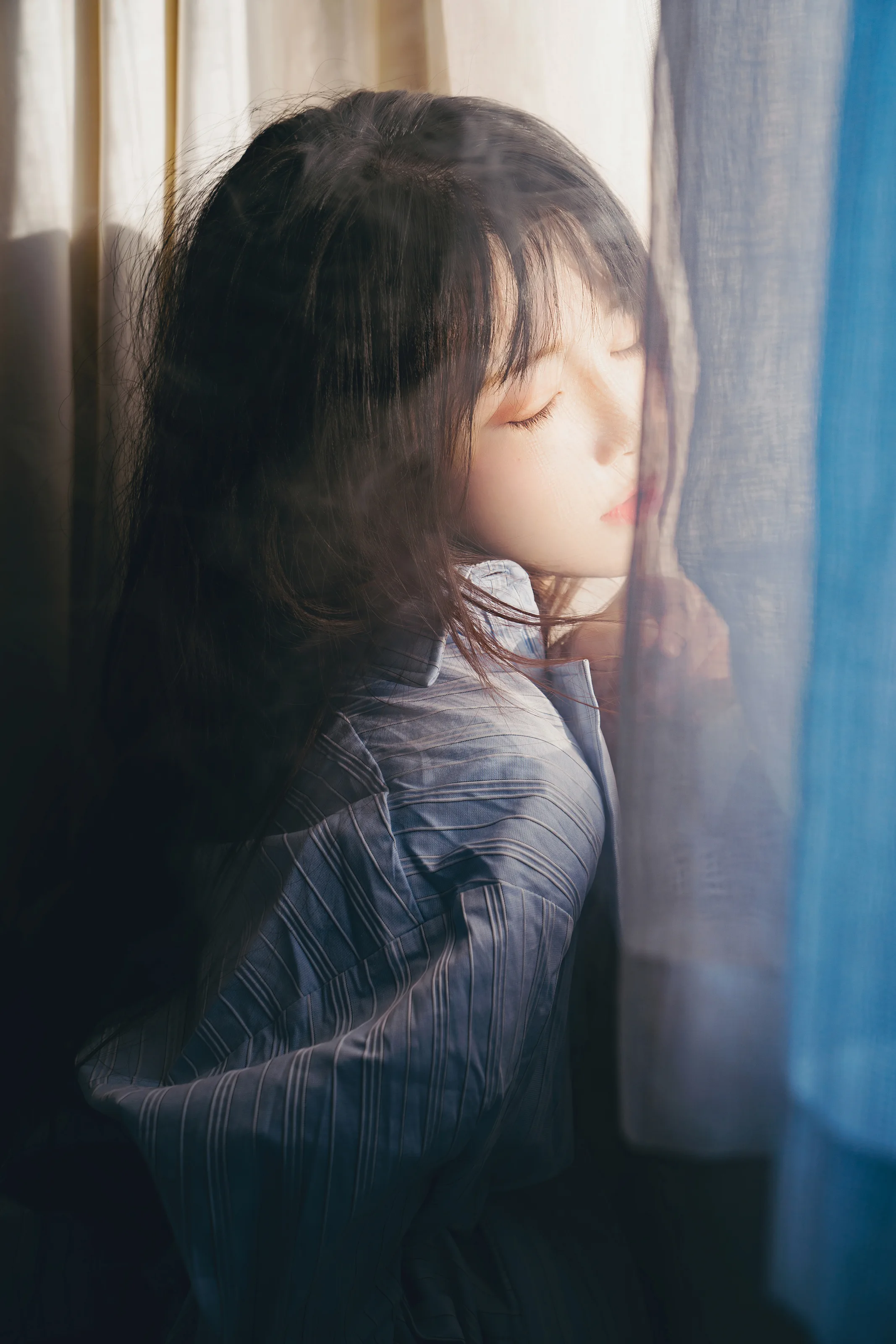 图片[2]-美图千千(在线看图)蓝衬衫-桜桃喵 [44张]-美图千千(在线看图)美图千千