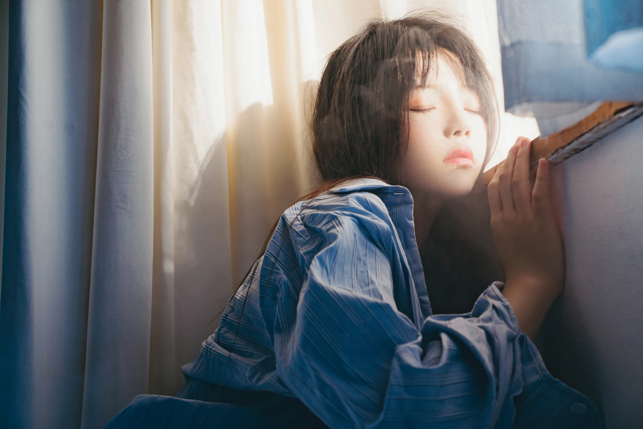 图片[3]-美图千千(在线看图)蓝衬衫-桜桃喵 [44张]-美图千千(在线看图)美图千千